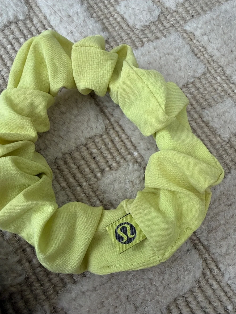 lululemon athletica Scrunchie Duo - Black Camo  & Neon Yellow